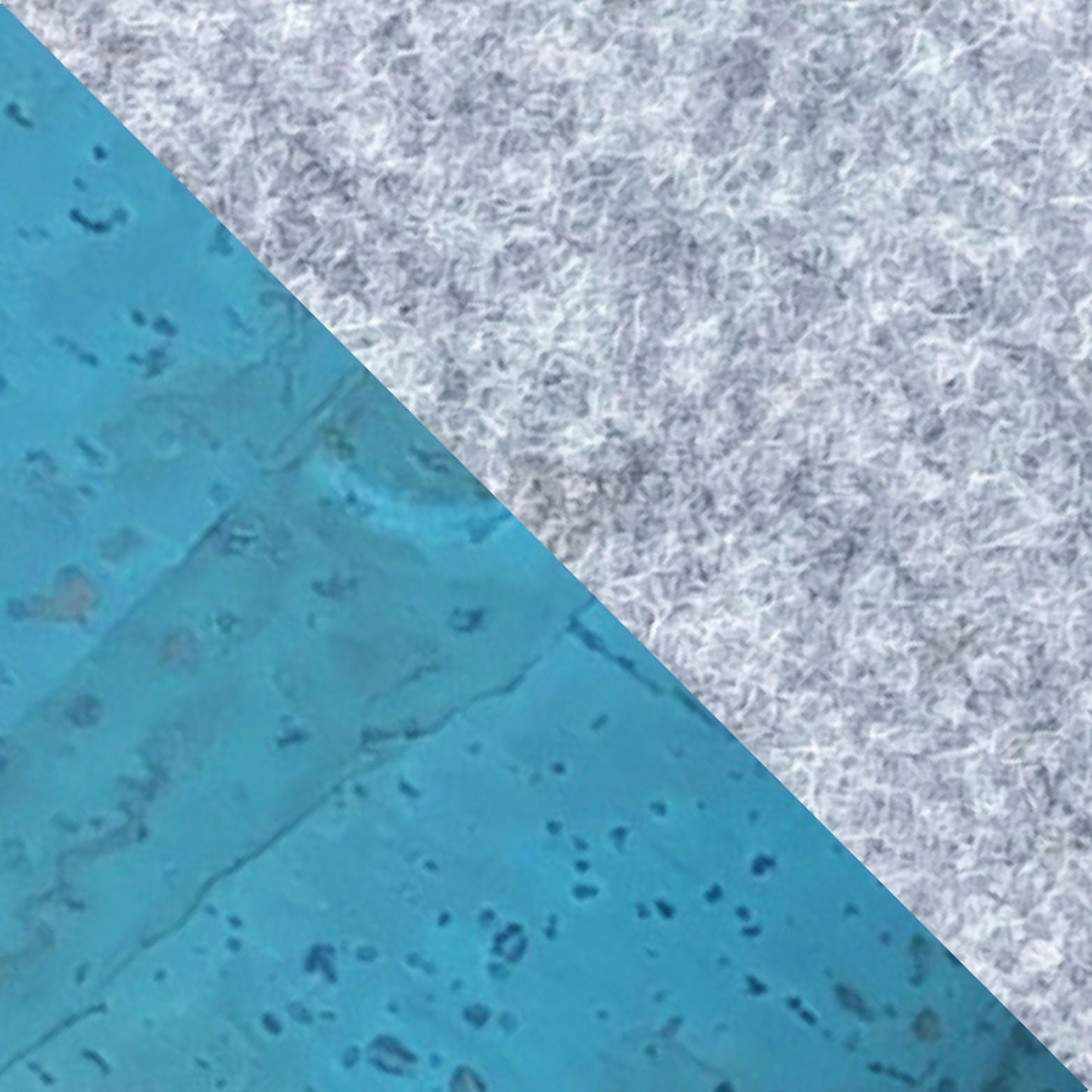 Umhängetasche für Fairphone 3 | aus Filz und Bio-Baumwolle | hellgrau - azur | Modell KEDJA deluxe