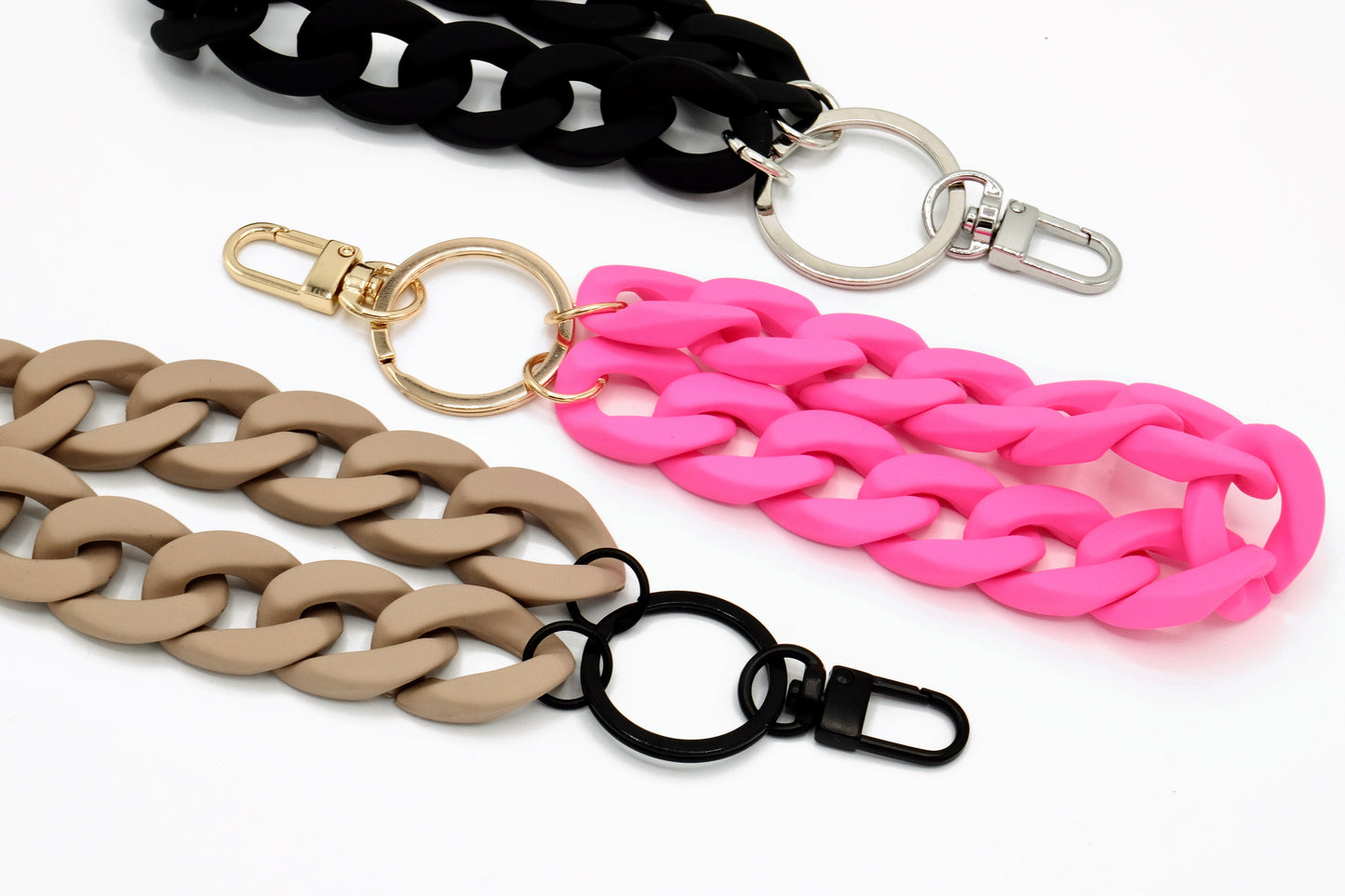 Keyring with carabiner "RUBBER EDITION" Purple Matte