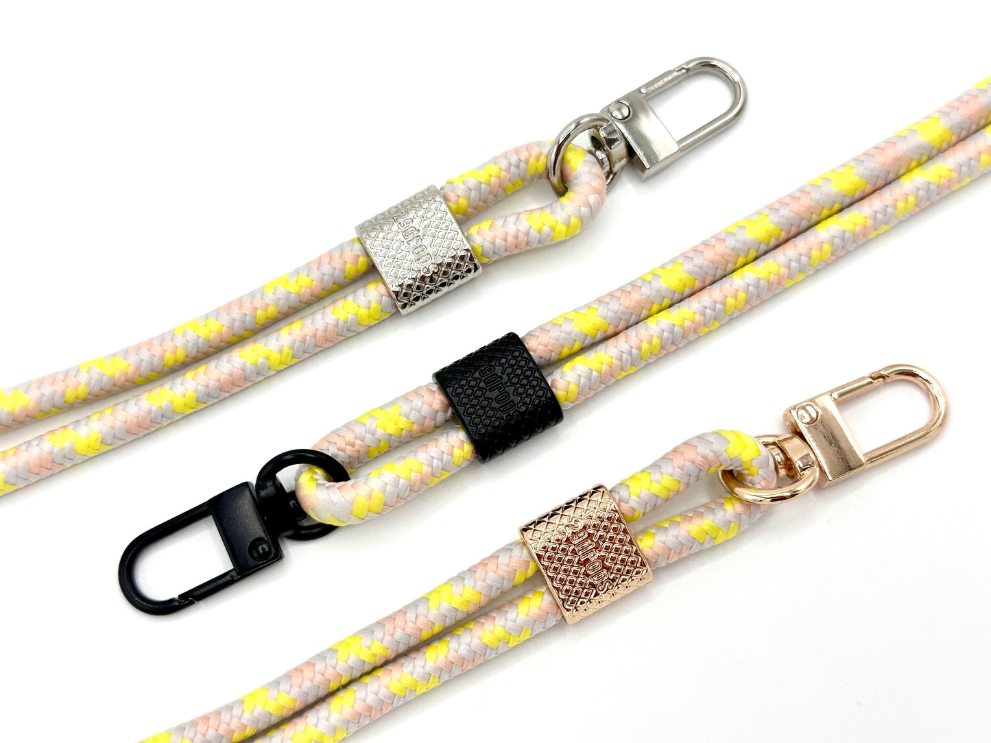 Schlüsselanhänger mit Karabiner Gelb Mix