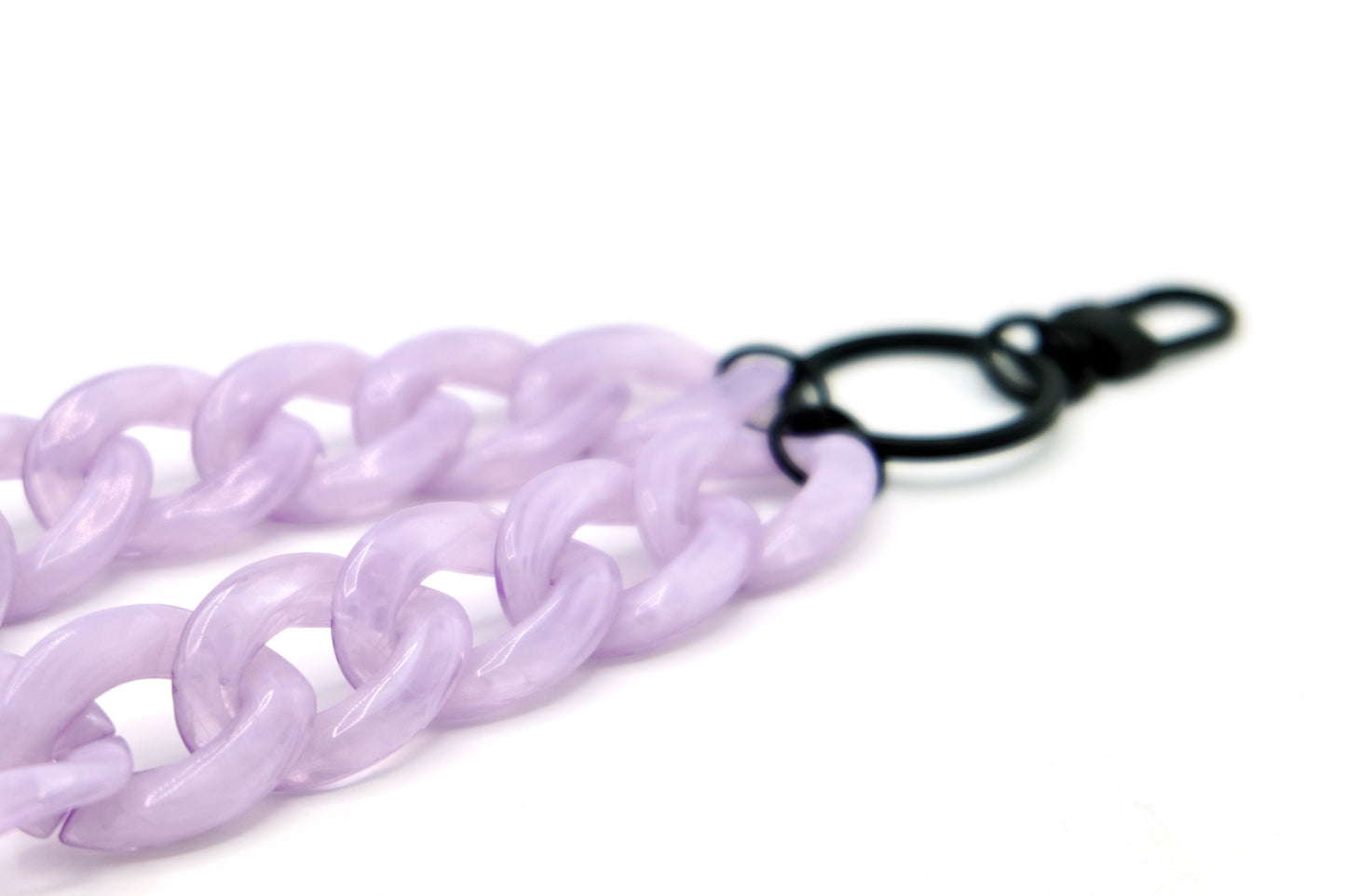 Schlüsselanhänger mit Karabiner Lavendel