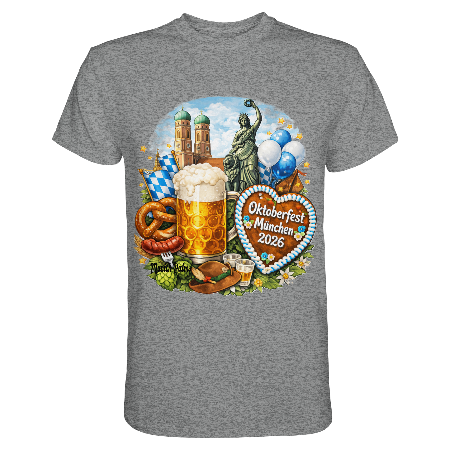 Offizielles Oktoberfest 2026 T-Shirt | Lizenziert & Designt in München - Premium Shirt