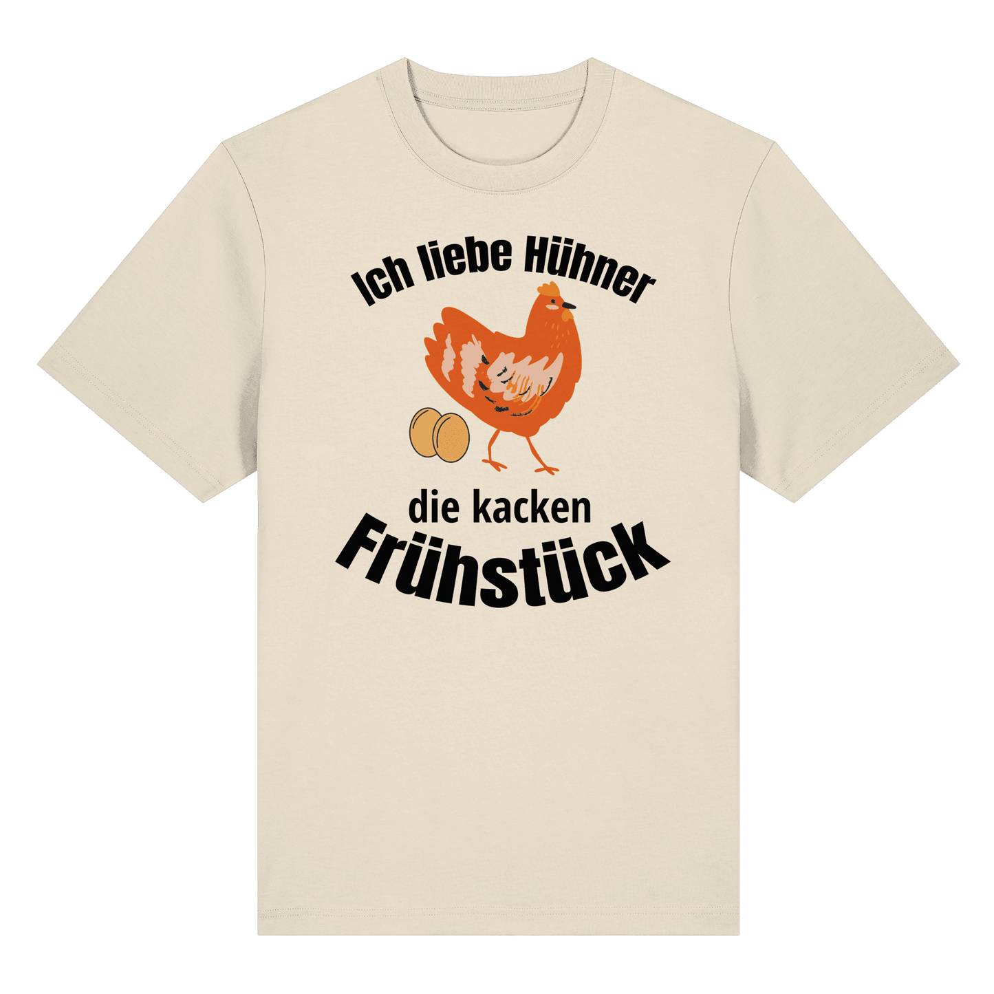 Ich liebe Hühner die kacken Frühstück - Organic Heavy T-Shirt - Online Kaufhaus München