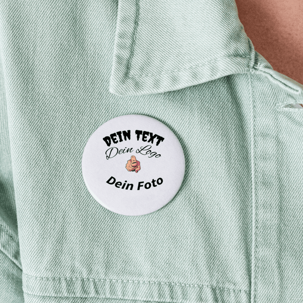 Buttons groß 56 mm (5er Pack) nach Wunsch selbst gestalten - Online Kaufhaus München