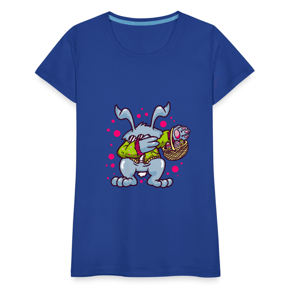 Hüpf in den Frühling: Unser süßes Damen Premium -T-Shirt mit Osterhasen-Motiv - Online Kaufhaus München