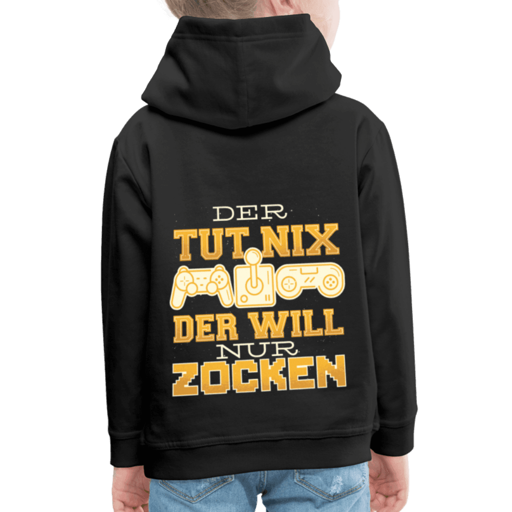 Kinder Premium Hoodie Der tut nix der will nur zocken - Online Kaufhaus München