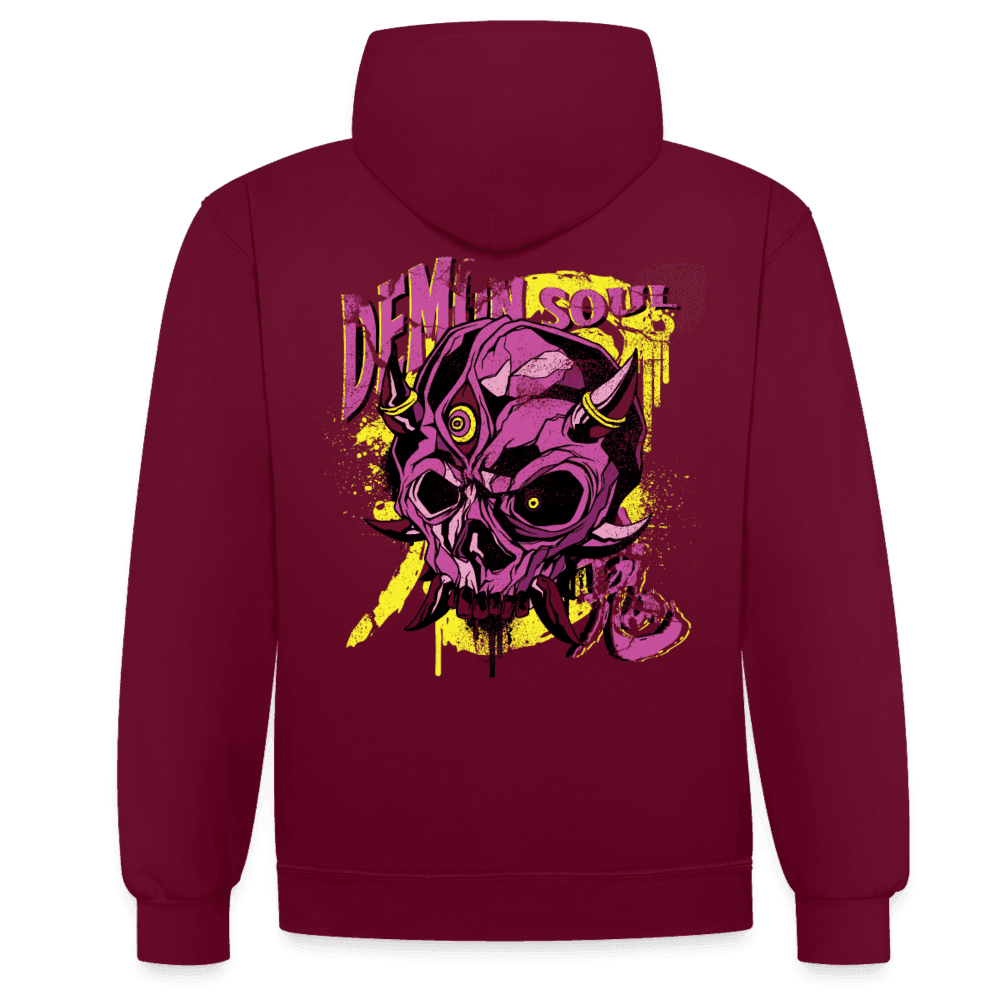 Gothic Herren Hoodie mit Dämonenschädel: Zeige deine dunkle Seite - Online Kaufhaus München