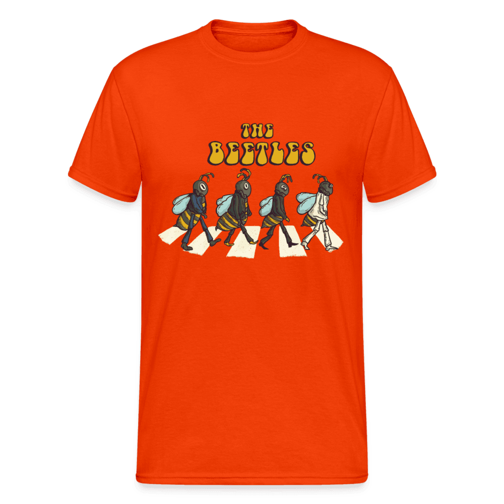 Herren -Männer Gildan Heavy T-Shirt The Beetles - Parodie - Online Kaufhaus München