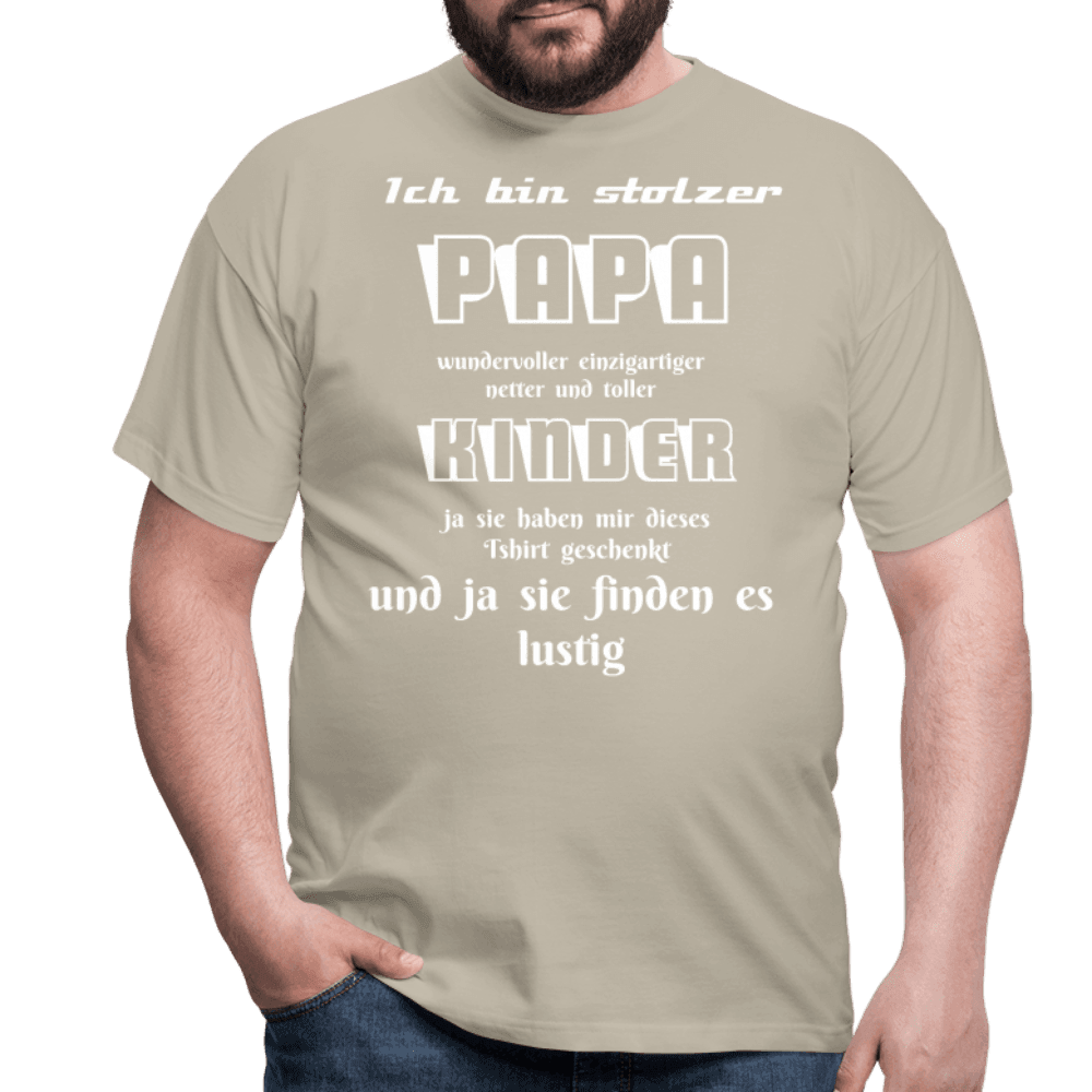 Papa-Power pur: Zeig deine Liebe mit unserem Herren T-Shirt - Online Kaufhaus München