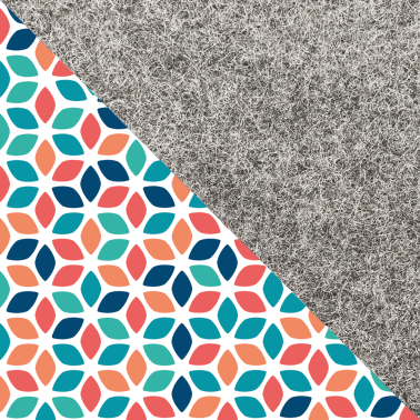 Handytasche für Sony Xperia 5 V | aus Filz und Bio-Baumwolle | hellgrau - colorful | Modell "LET"