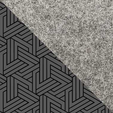 Case for Galaxy Tab A8.0 | made of felt and organic cotton | light grey - tracks | model "LET"