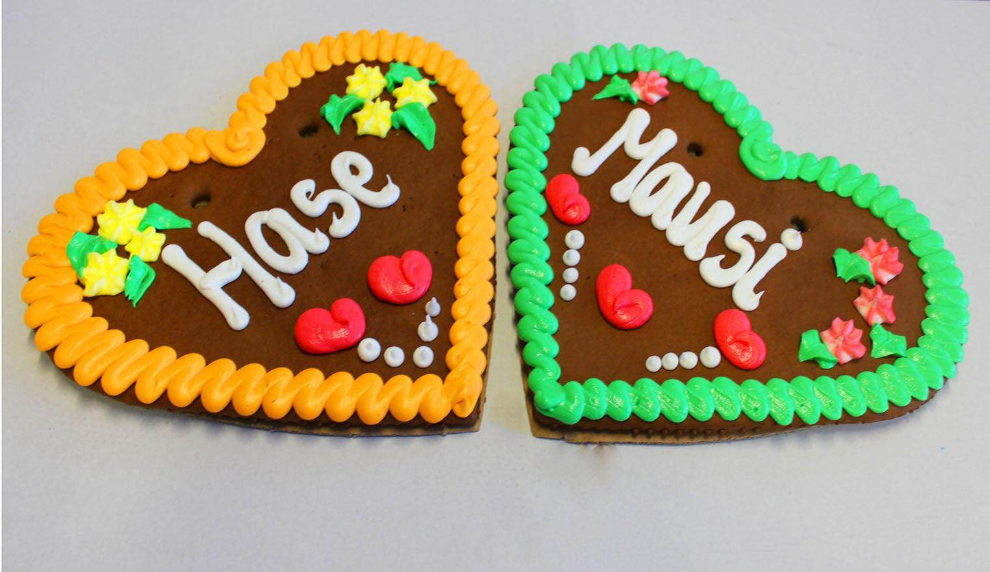 Dein persönlicher Text auf 36x34cm Lebkuchenherz! - Online Kaufhaus München