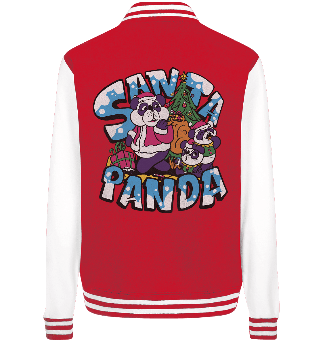 Weihnachten, Santa Panda , Nikolaus Panda ,Merry Christmas - College Jacket - Online Kaufhaus München