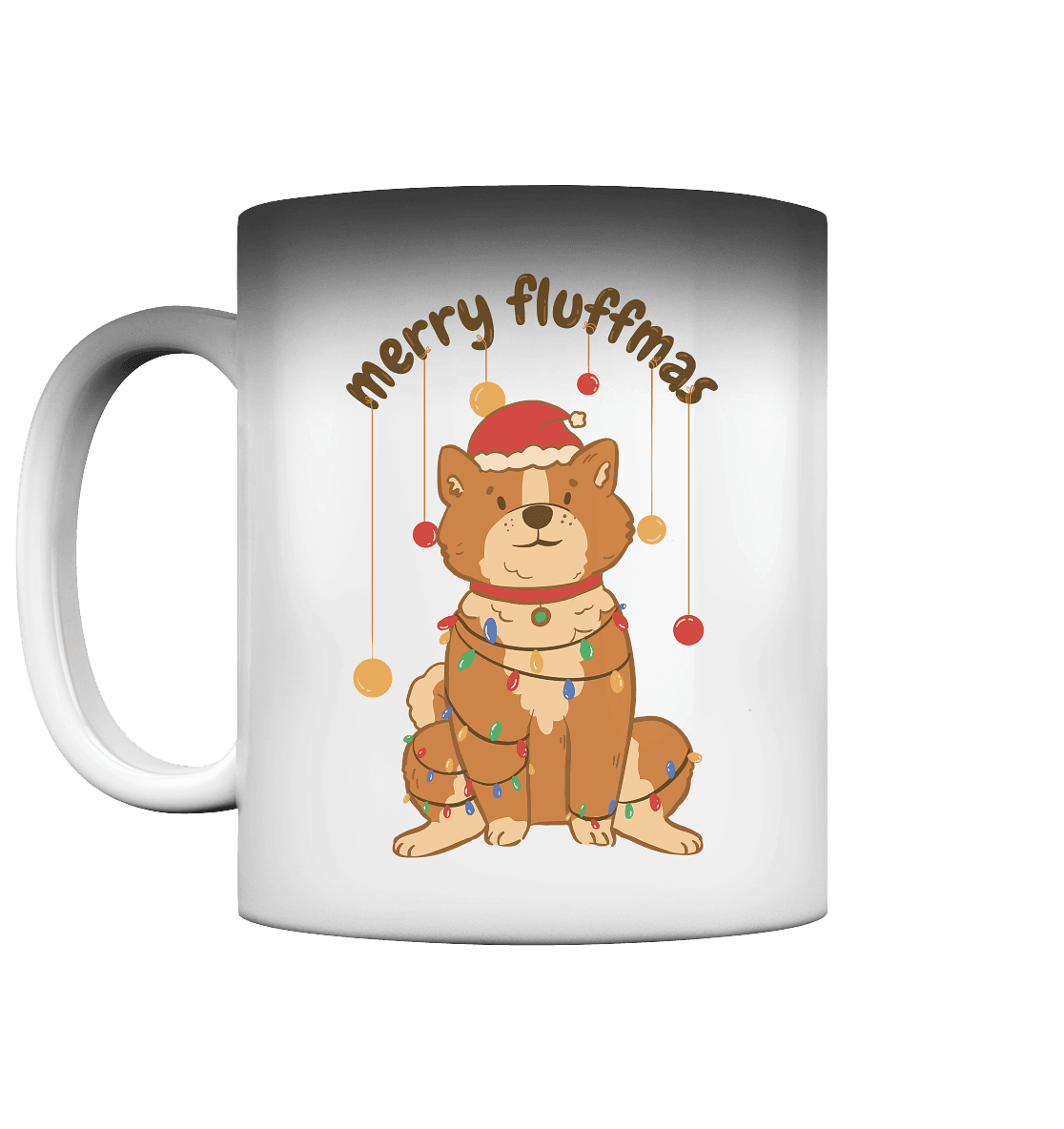 Weihnachtliches Motiv Fun Merry Fluffmas - Magic Mug - Online Kaufhaus München