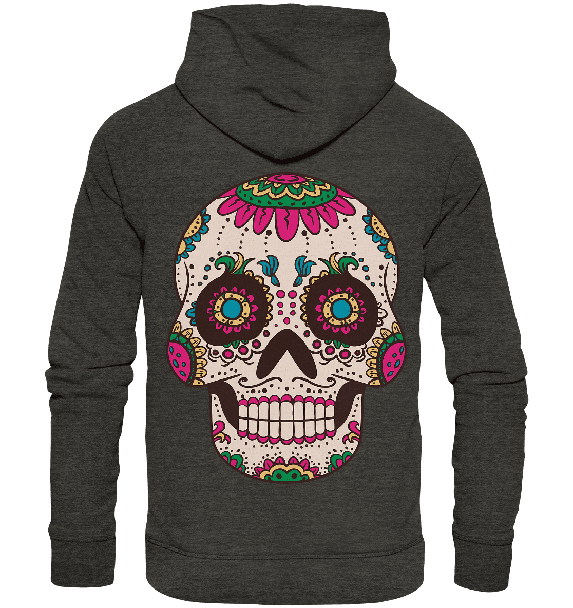 Skull Mouthcover Totenschädel Totenkopf - Organic Basic Hoodie - Online Kaufhaus München