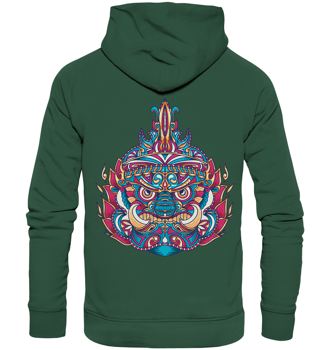 Tribal Thai Yaksha - Organic Basic Hoodie - Online Kaufhaus München