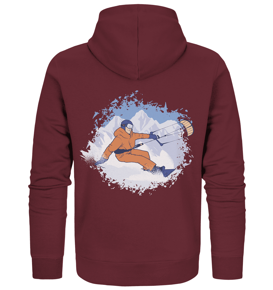 Snowkiter Winter Sport Kiter - Organic Zipper - Online Kaufhaus München