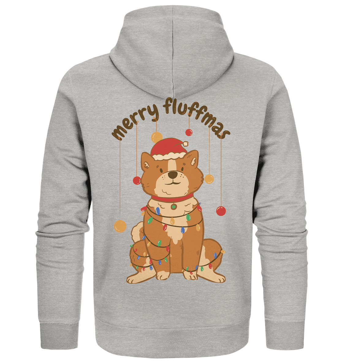 Weihnachtliches Motiv Fun Merry Fluffmas - Organic Zipper - Online Kaufhaus München