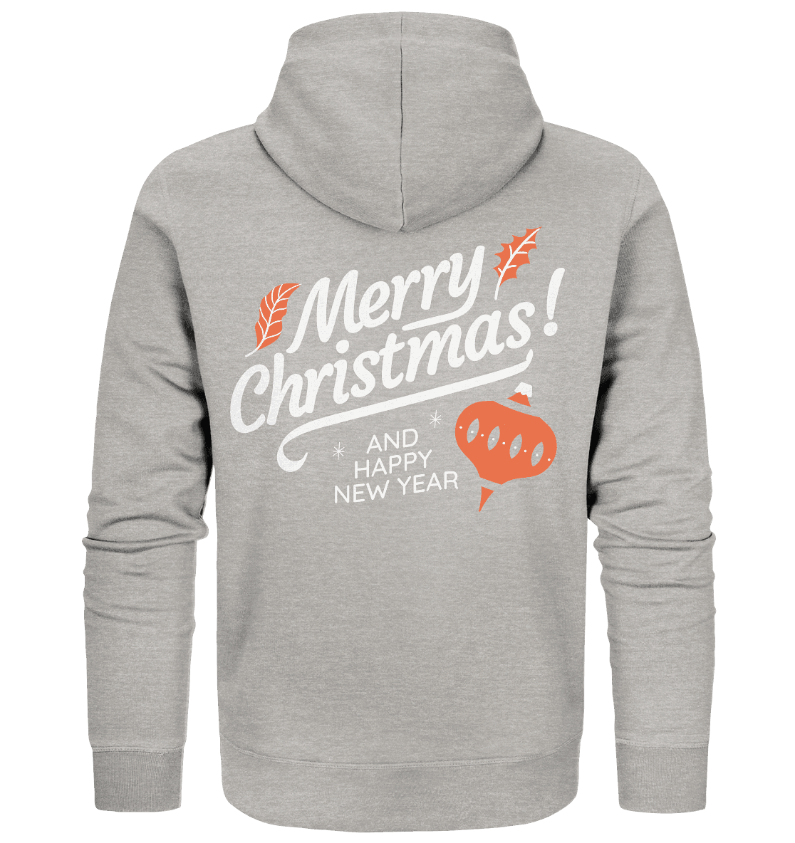 Frohe Weihnachten und ein Gutes neues Jahr ,Merry Christmas and Happy New Year - Organic Zipper - Online Kaufhaus München