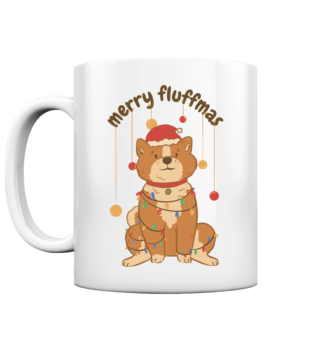 Weihnachtliches Motiv Fun Merry Fluffmas - Tasse glossy - Online Kaufhaus München