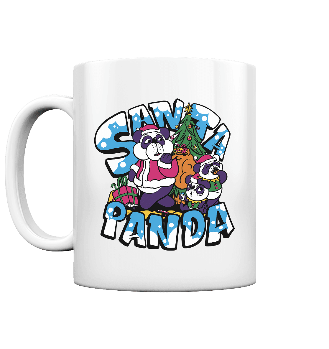 Weihnachten, Santa Panda , Nikolaus Panda ,Merry Christmas - Tasse glossy - Online Kaufhaus München