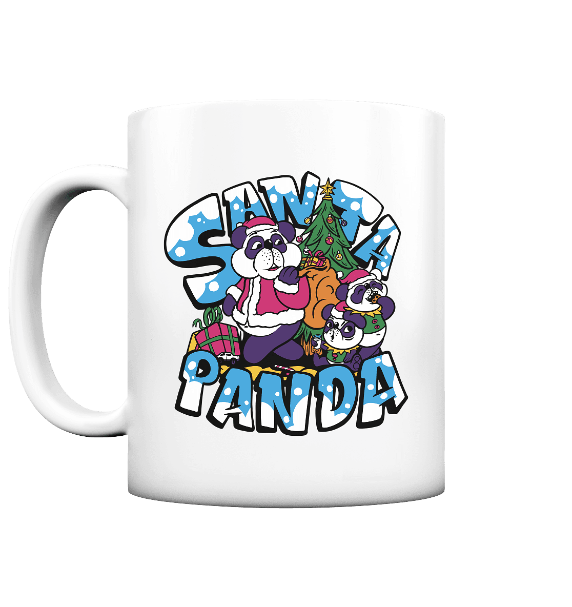 Weihnachten, Santa Panda , Nikolaus Panda ,Merry Christmas - Tasse matt - Online Kaufhaus München