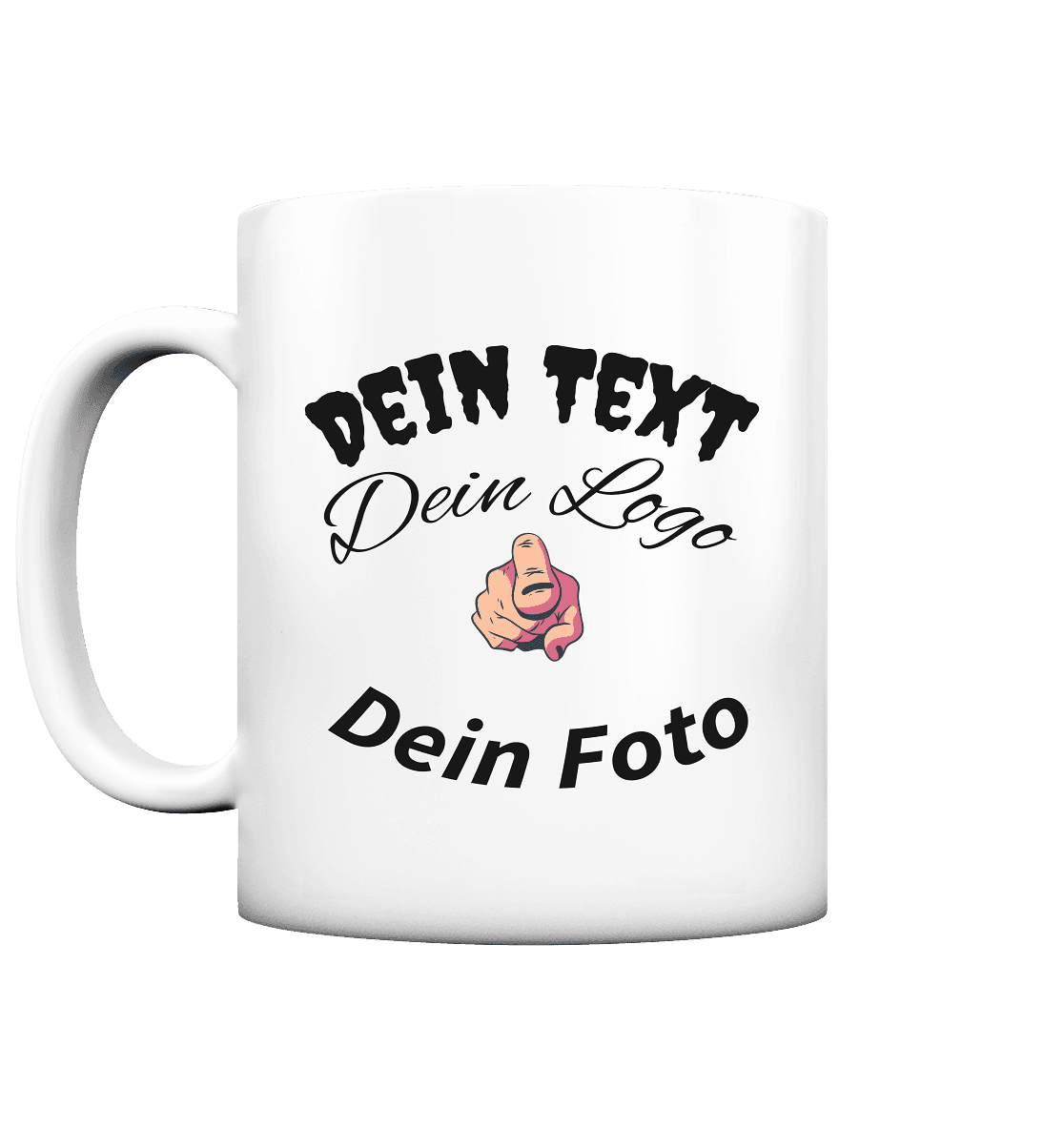 Dein Text ,Dein Logo,Dein Foto , Wunsch Design zum selbst gestalten - Tasse matt - Online Kaufhaus München