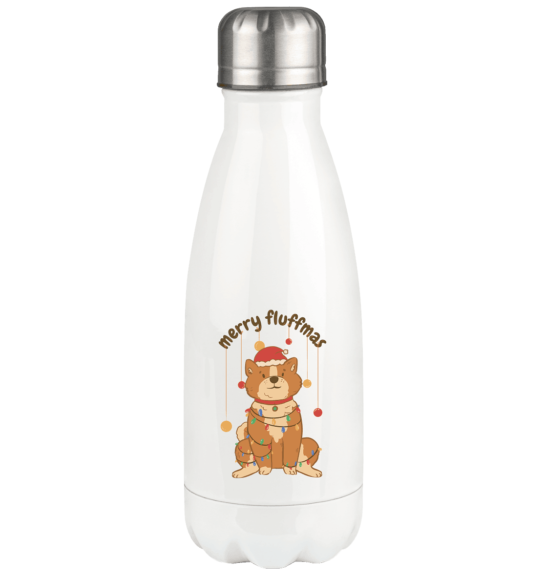 Weihnachtliches Motiv Fun Merry Fluffmas - Thermoflasche 350ml - Online Kaufhaus München