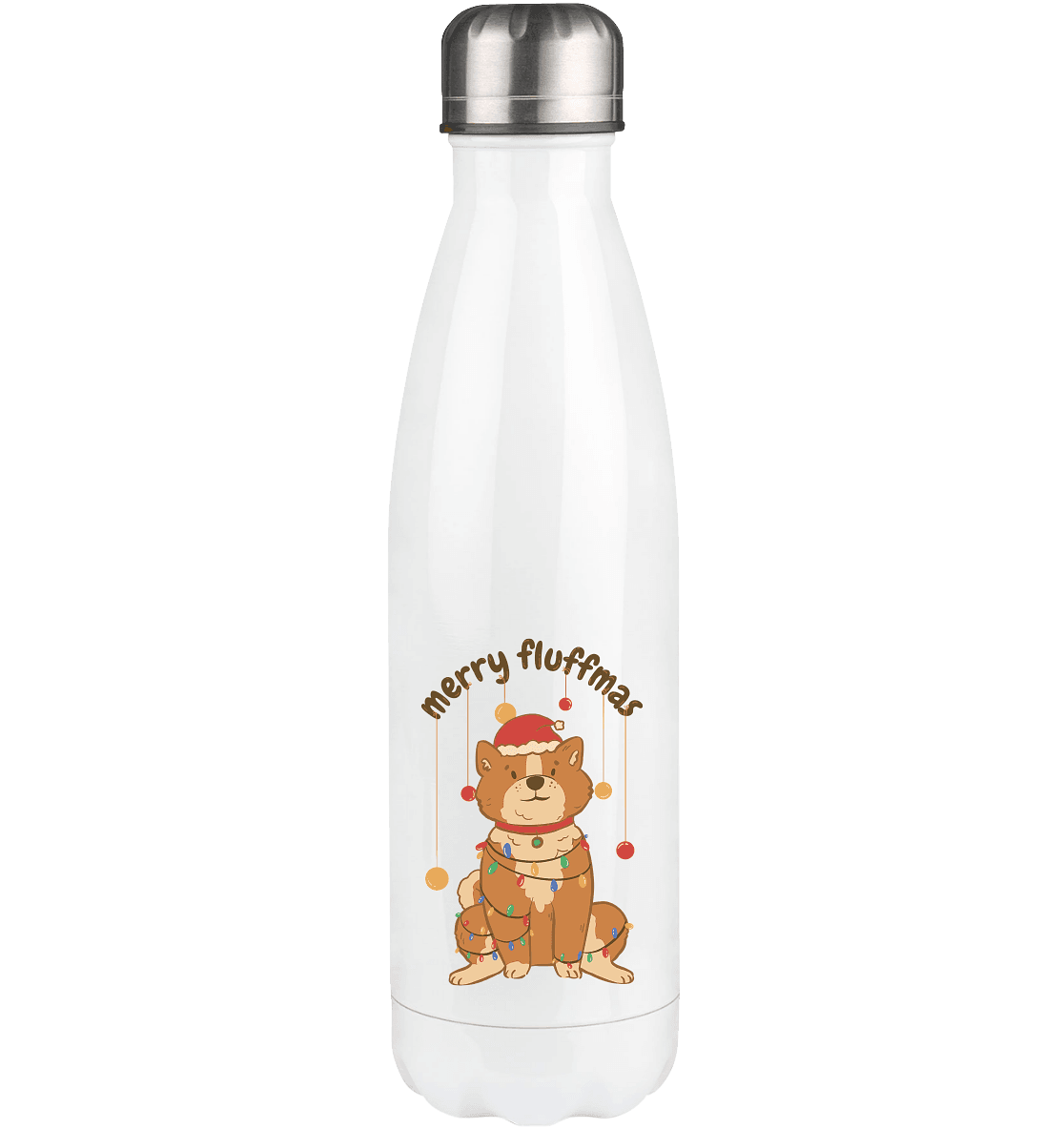 Weihnachtliches Motiv Fun Merry Fluffmas - Thermoflasche 500ml - Online Kaufhaus München