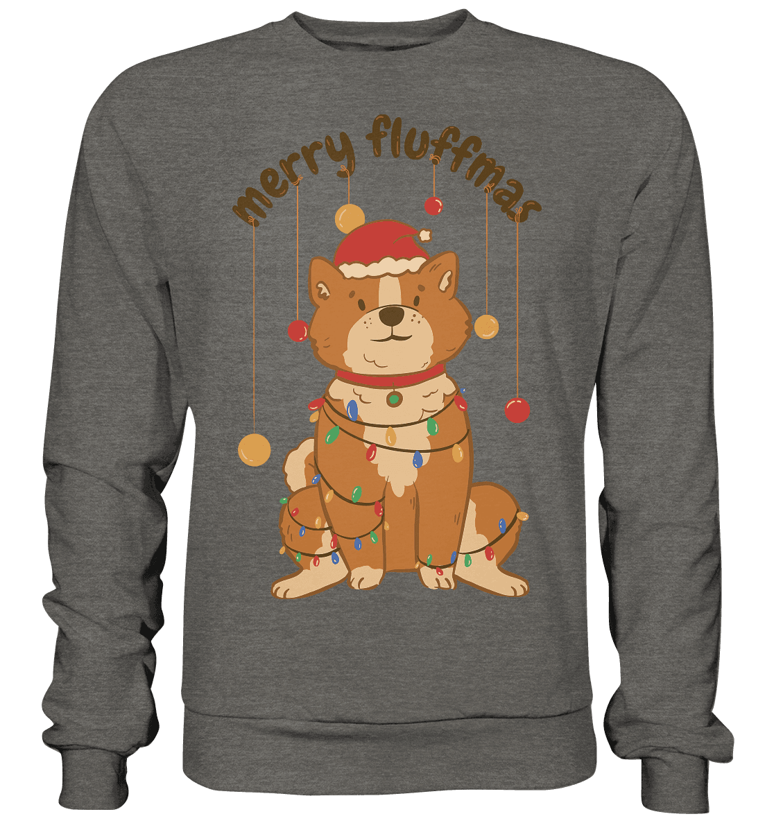 Weihnachtliches Motiv Fun Merry Fluffmas - Basic Sweatshirt - Online Kaufhaus München