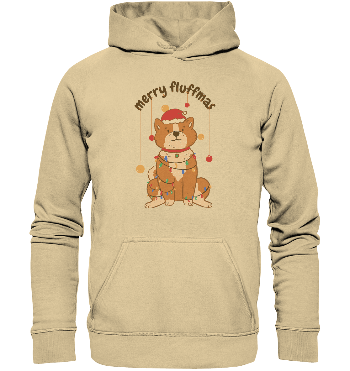 Weihnachtliches Motiv Fun Merry Fluffmas - Basic Unisex Hoodie - Online Kaufhaus München
