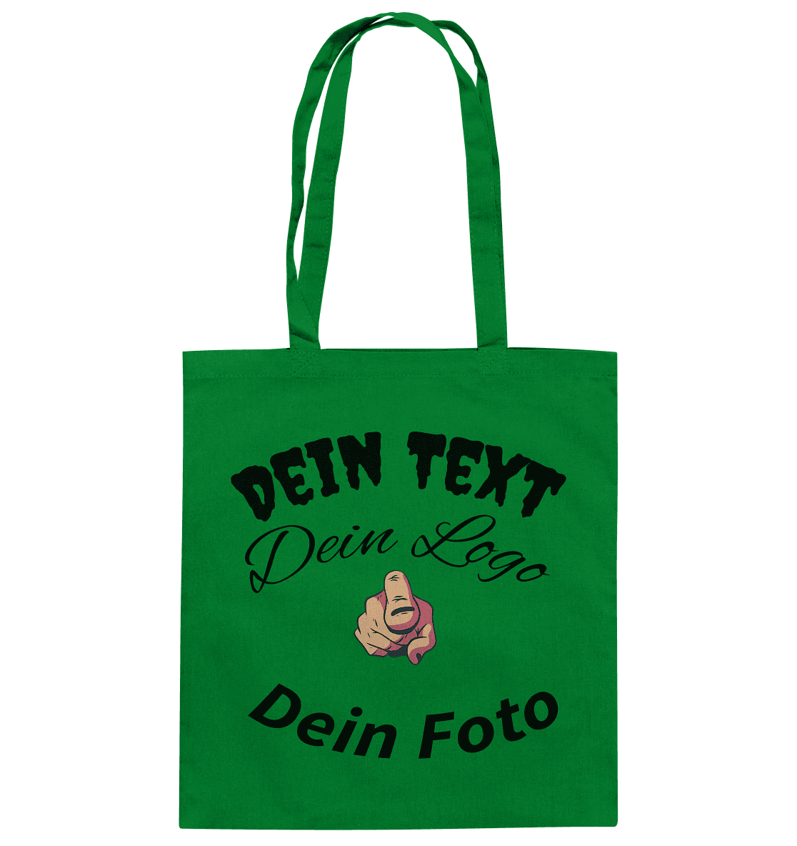Dein Text ,Dein Logo,Dein Foto , Wunsch Design zum selbst gestalten - Baumwolltasche - Online Kaufhaus München