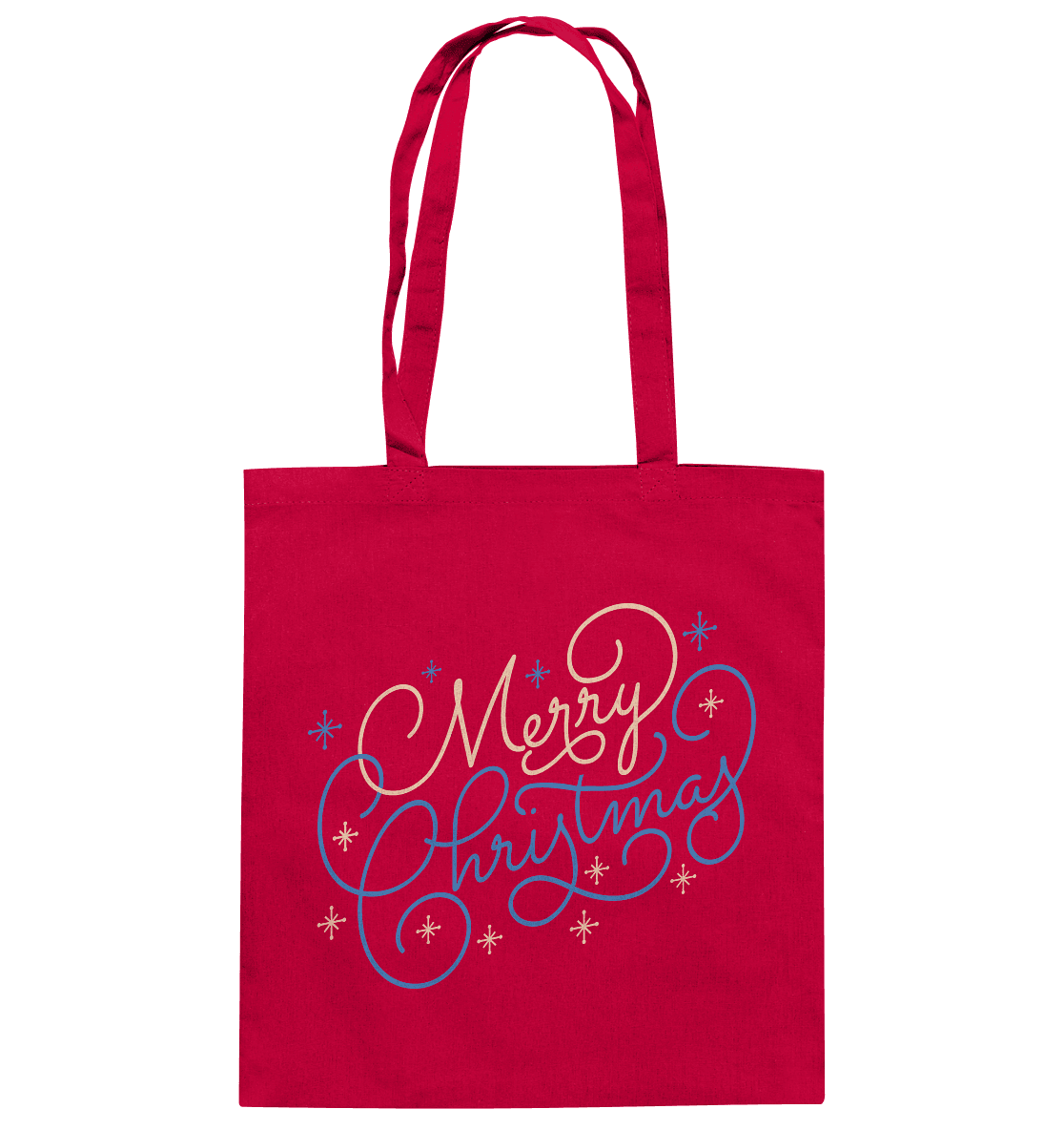 Weihnachtliches Design Merry Christmas - Baumwolltasche - Online Kaufhaus München