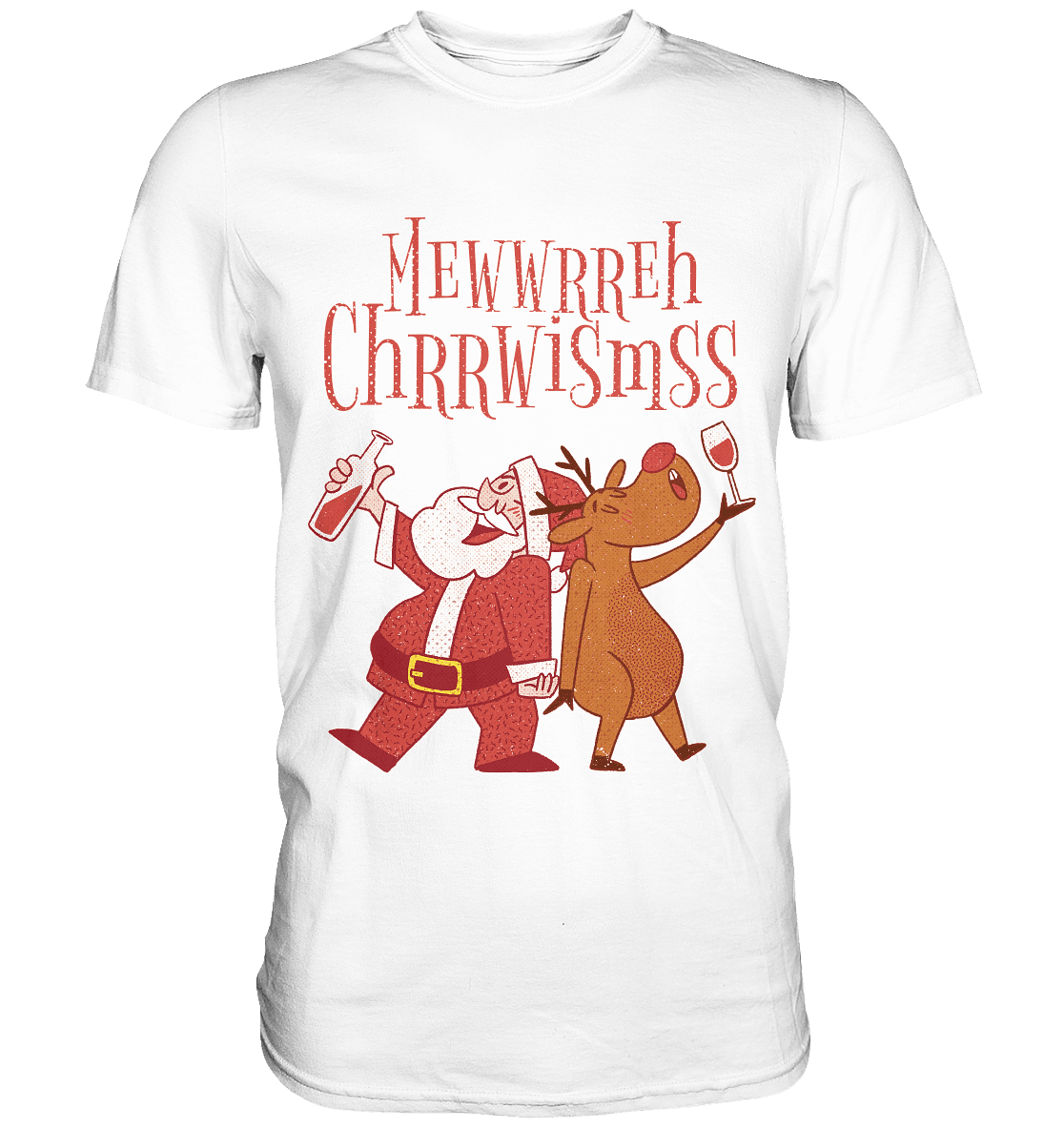 Betrunkerner Nikolaus mit Rentier - Classic Shirt - Online Kaufhaus München