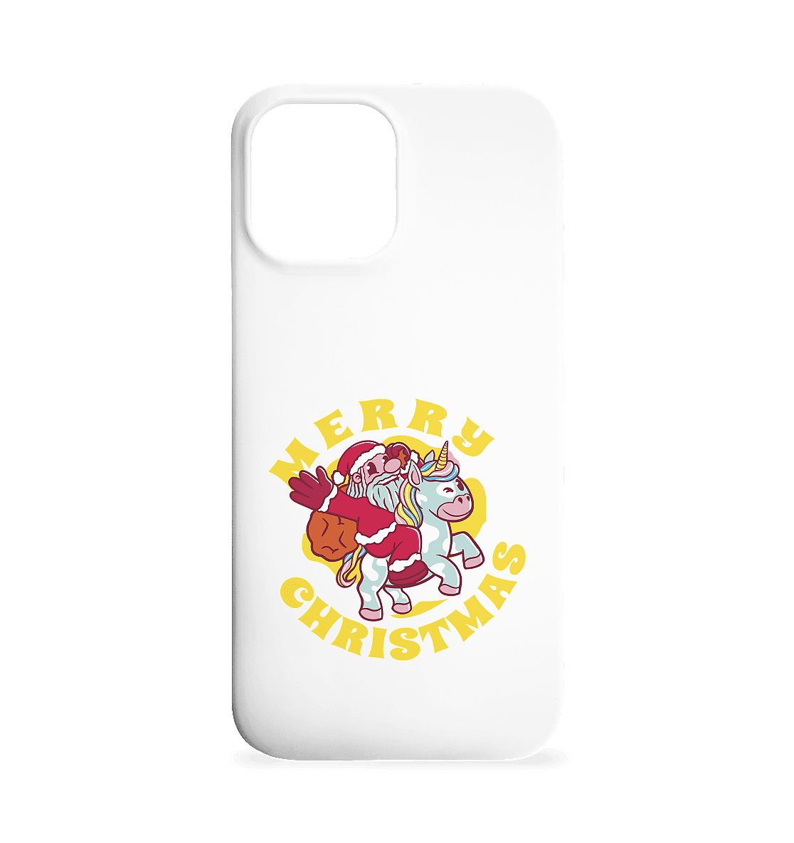 Nikolaus auf Einhorn reitend , Santa Claus Unicorn ,Merry Christmas - Iphone 12 Max Handyhülle - Online Kaufhaus München