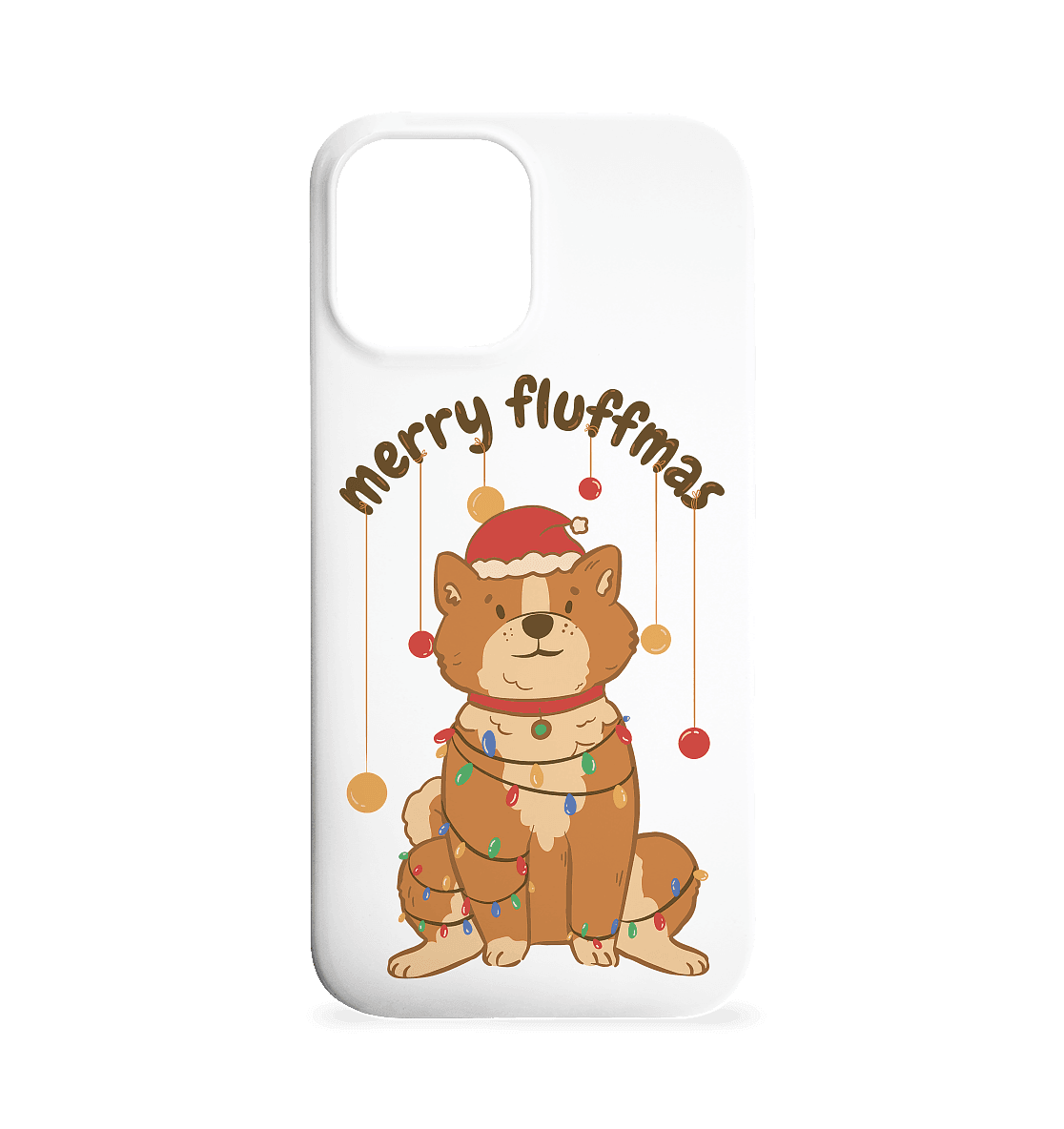 Weihnachtliches Motiv Fun Merry Fluffmas - Iphone 12 Max Handyhülle - Online Kaufhaus München