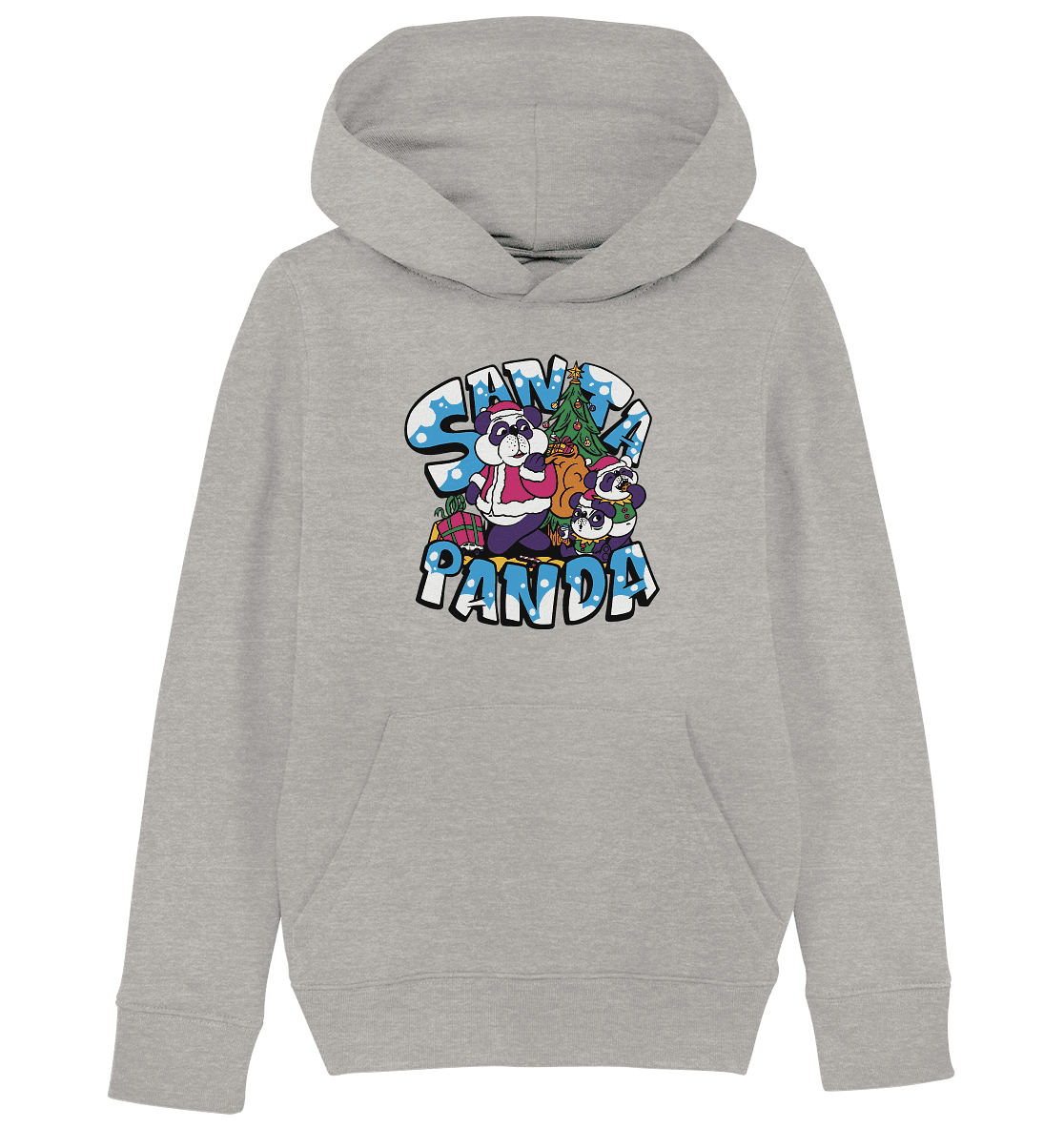 Weihnachten, Santa Panda , Nikolaus Panda ,Merry Christmas - Kids Organic Hoodie - Online Kaufhaus München