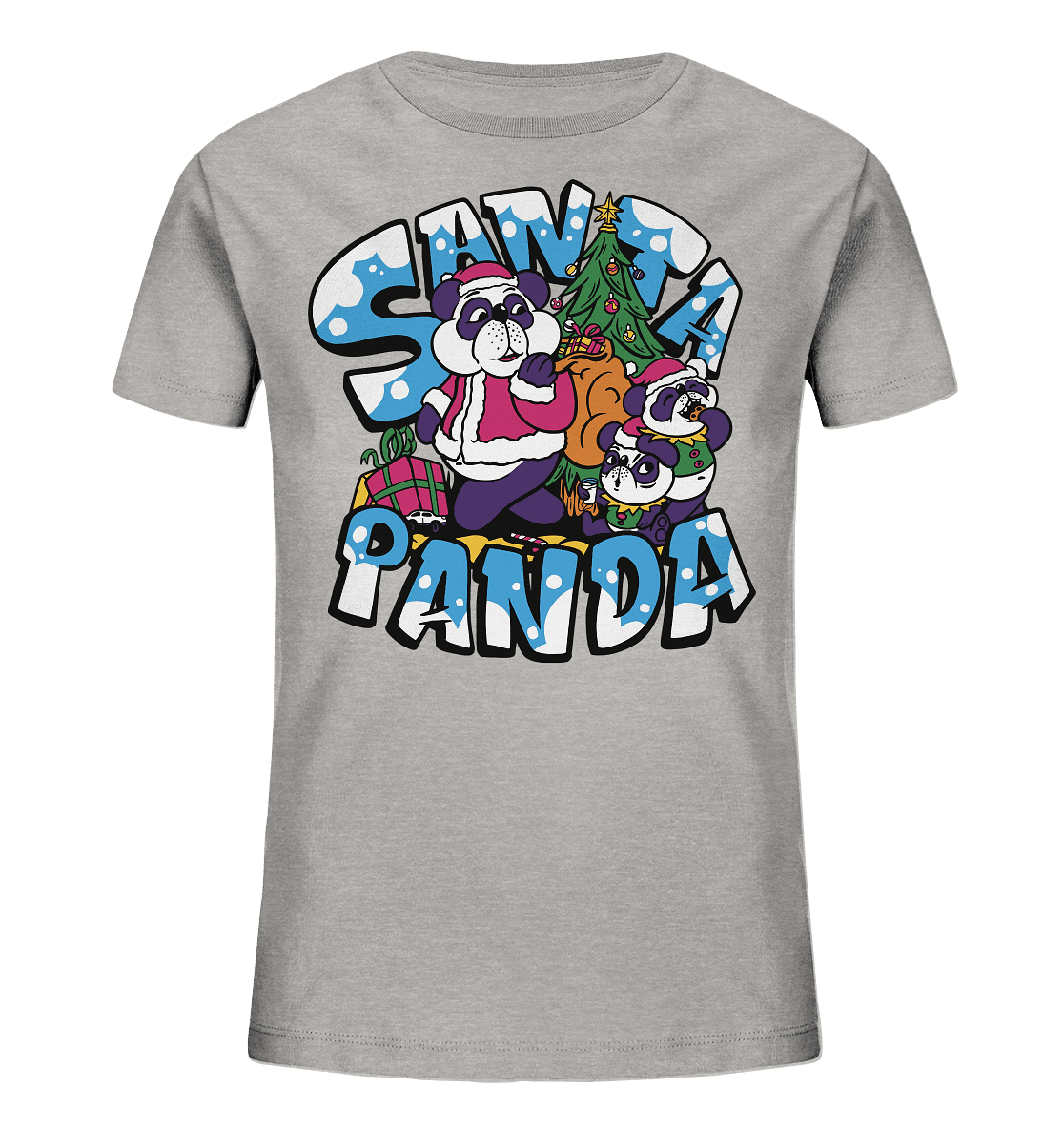Weihnachten, Santa Panda , Nikolaus Panda ,Merry Christmas - Kids Organic Shirt - Online Kaufhaus München