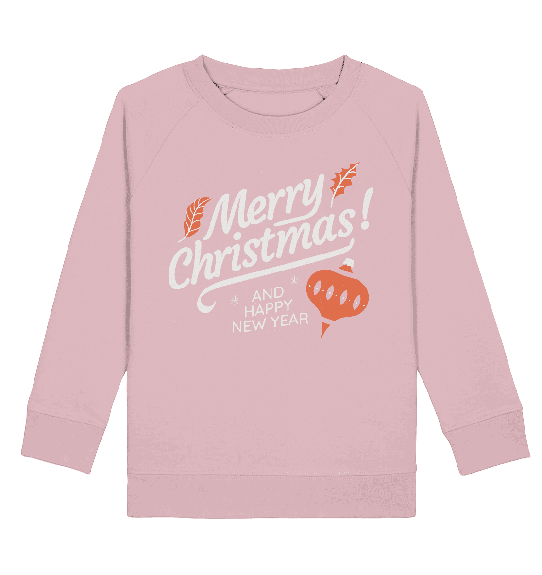 Frohe Weihnachten und ein Gutes neues Jahr ,Merry Christmas and Happy New Year - Kids Organic Sweatshirt - Online Kaufhaus München