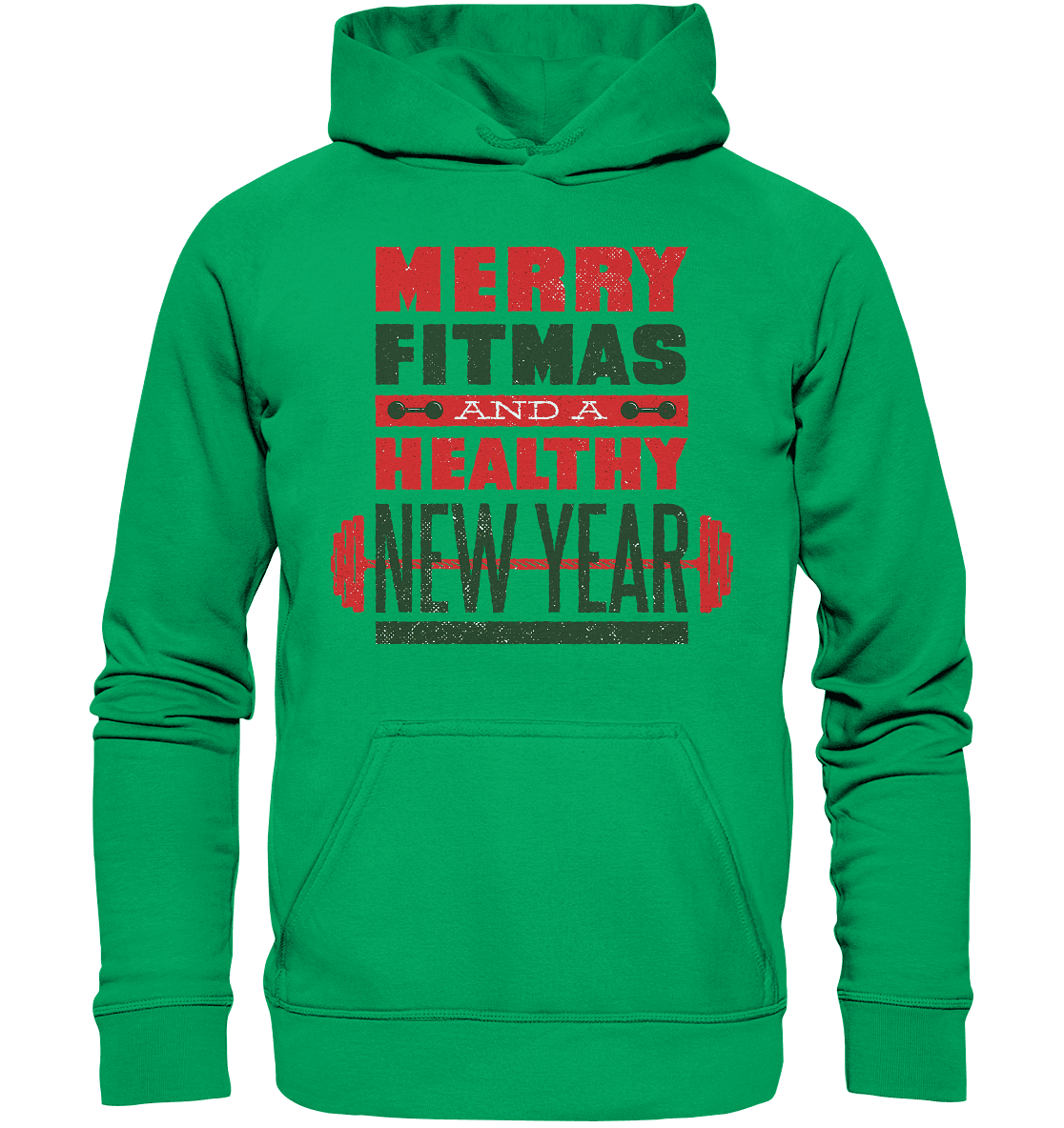 Weihnachtliches Design, Gym, Merry Fitmas and a Healthy New Year - Kids Premium Hoodie - Online Kaufhaus München