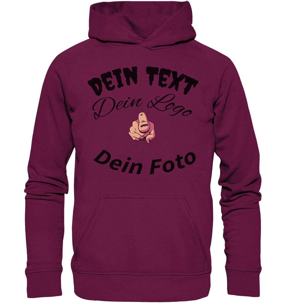 Dein Text ,Dein Logo,Dein Foto , Wunsch Design zum selbst gestalten - Kids Premium Hoodie - Online Kaufhaus München