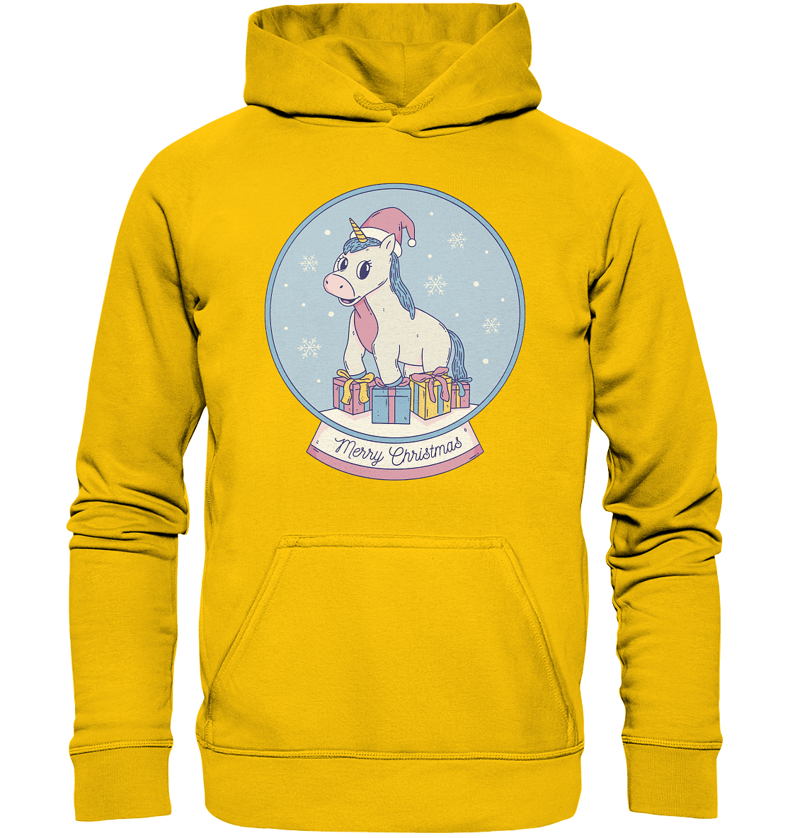 Weihnachten , Weihnachtskugel mit Einhorn , Unicorn Merry Christmas - Kids Premium Hoodie - Online Kaufhaus München