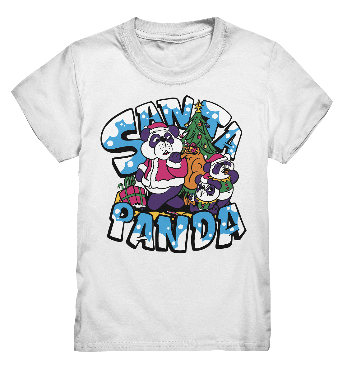 Weihnachten, Santa Panda , Nikolaus Panda ,Merry Christmas - Kids Premium Shirt - Online Kaufhaus München