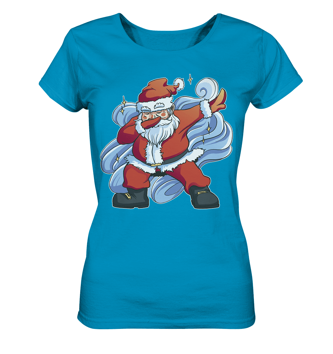 Weihnachten, Nikolaus Dabbing ,tanzender Nikolaus ,Fun ,Santa Dabbing Christmas - Ladies Organic Shirt - Online Kaufhaus München