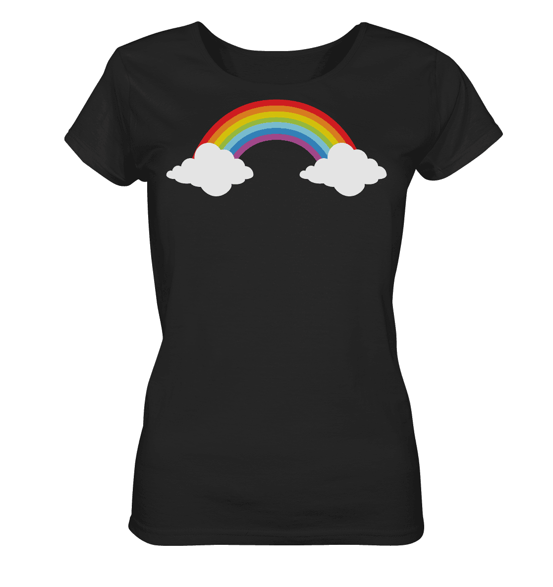 Regenbogen mit Wolken - Ladies Organic Shirt - Online Kaufhaus München