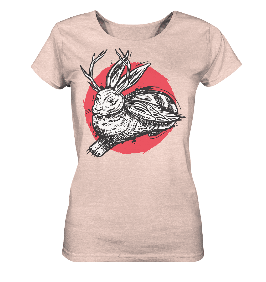 Wolpertinger Fabelwesen Bayern Trachten - Ladies Organic Shirt (meliert) - Online Kaufhaus München