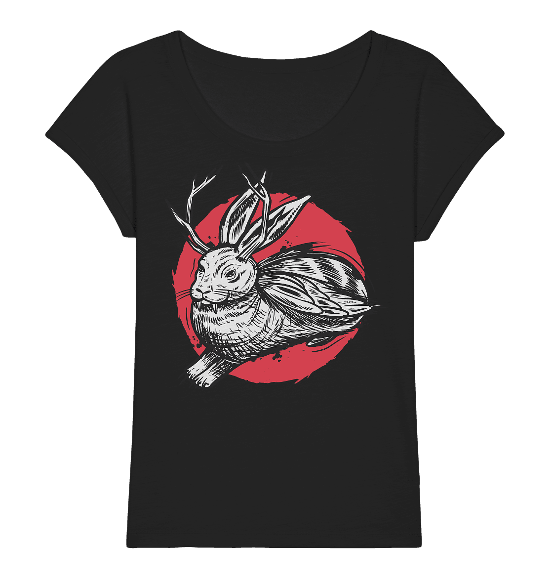 Wolpertinger Fabelwesen Bayern Trachten - Ladies Organic Slub Shirt - Online Kaufhaus München