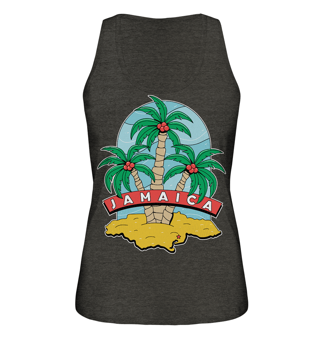 Jamaica Strand mit Palmen - Ladies Organic Tank-Top - Online Kaufhaus München