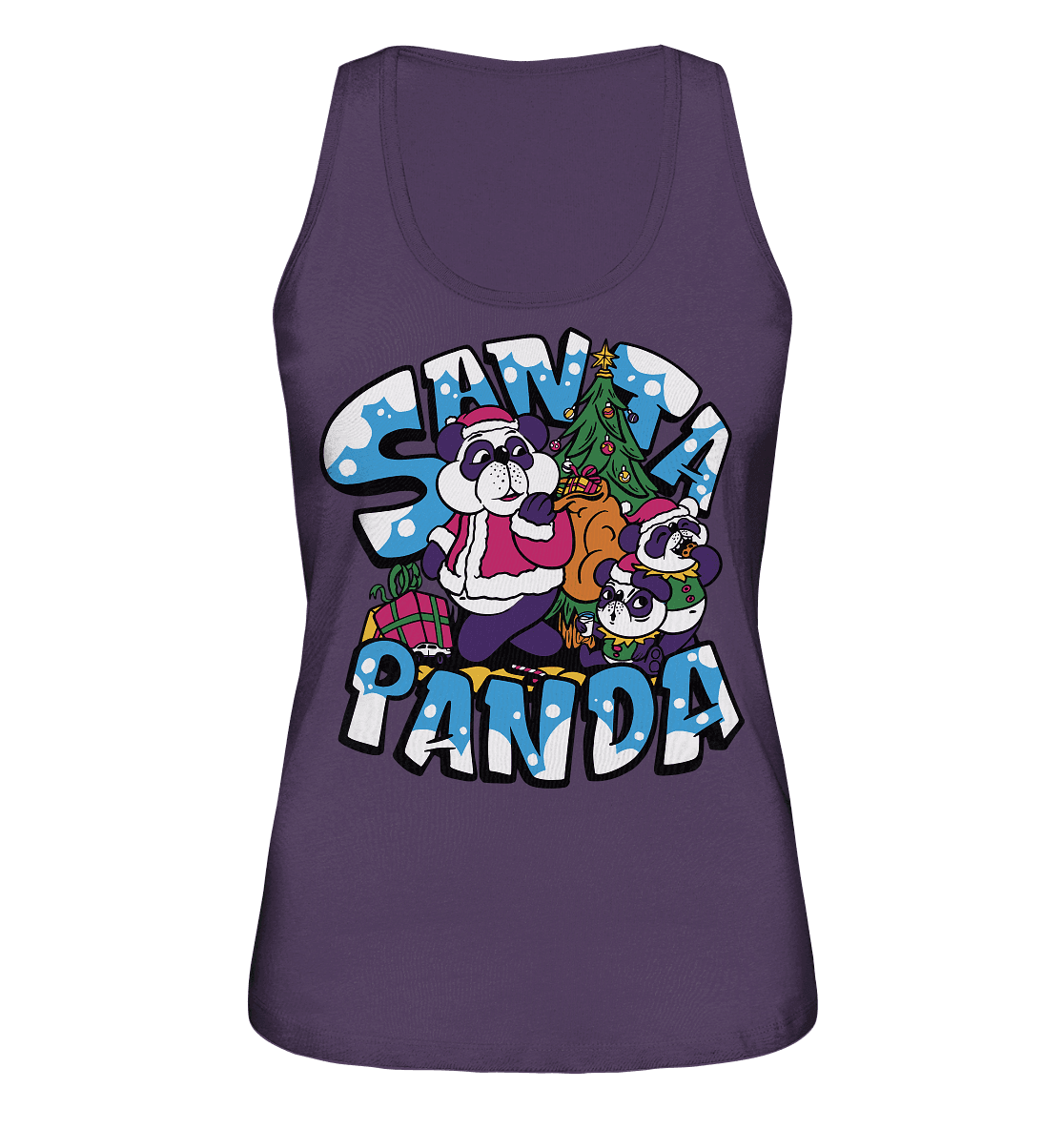 Weihnachten, Santa Panda , Nikolaus Panda ,Merry Christmas - Ladies Organic Tank-Top - Online Kaufhaus München