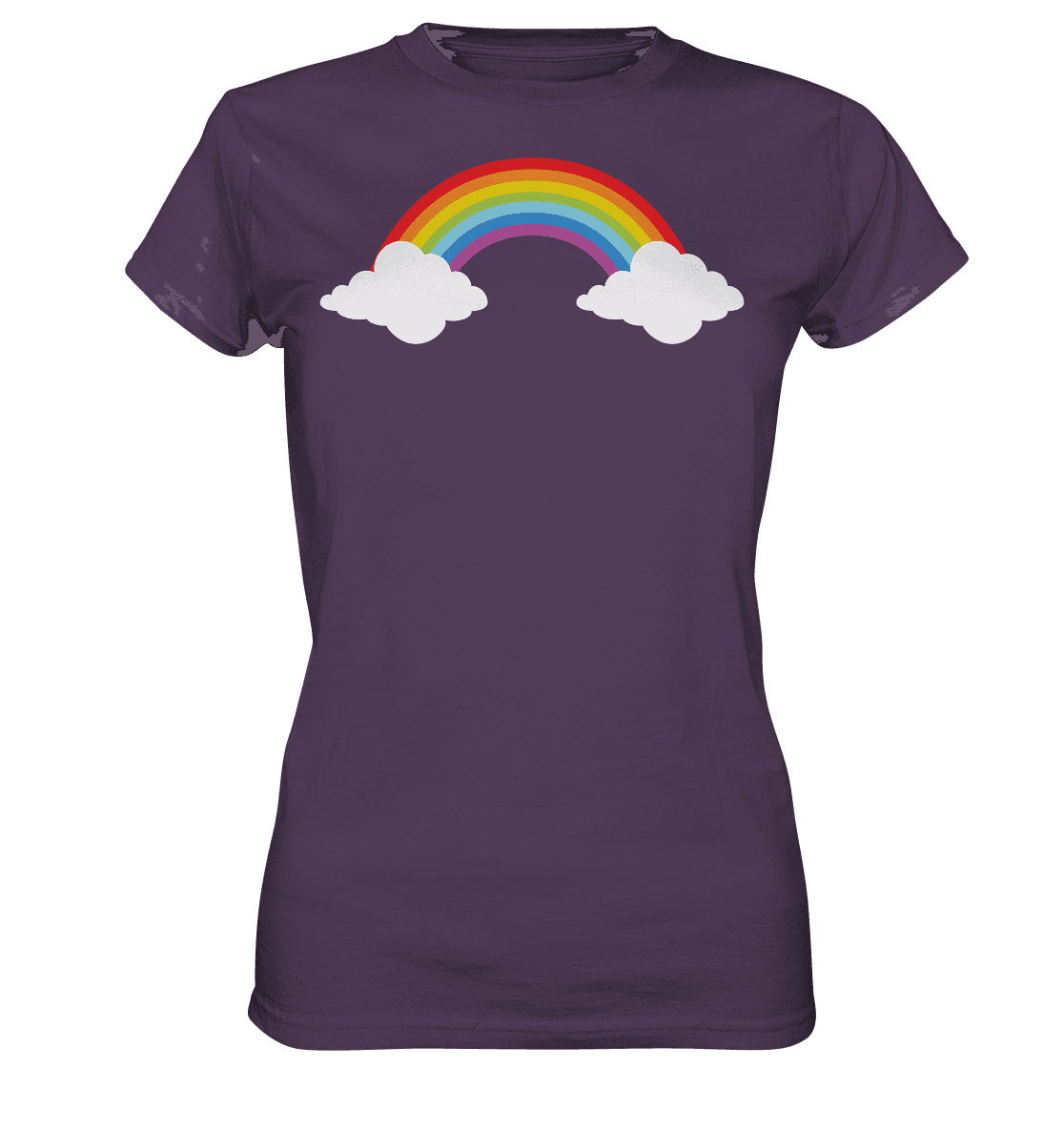 Regenbogen mit Wolken - Ladies Premium Shirt - Online Kaufhaus München