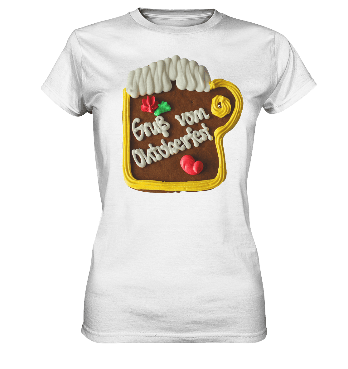 Lebkuchenkrug Gruß vom Oktoberfest ,Herbstferst,Volksfest - Ladies Premium Shirt - Online Kaufhaus München